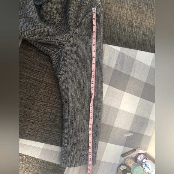 Gap grey herringbone wool blend overcoat men’s XL - Picture 9 of 9